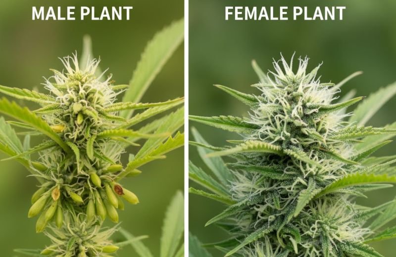How to Tell Male from Female Cannabis Plants