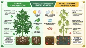 Healthy cannabis plant