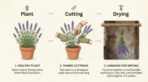 Plant cutting hanging