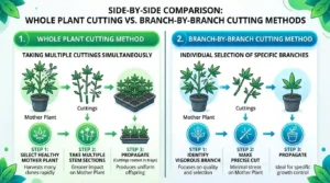Whole plant vs brunch hervesting