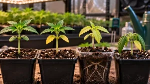 Yellow Leaves on Cannabis Seedlings